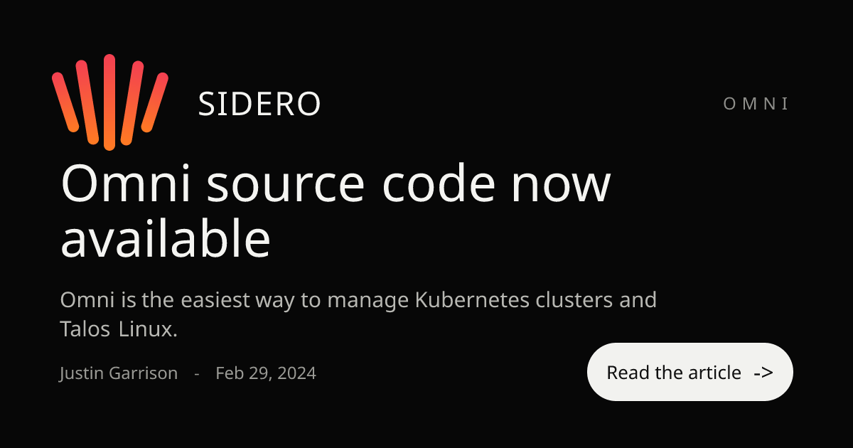 Omni source code now available