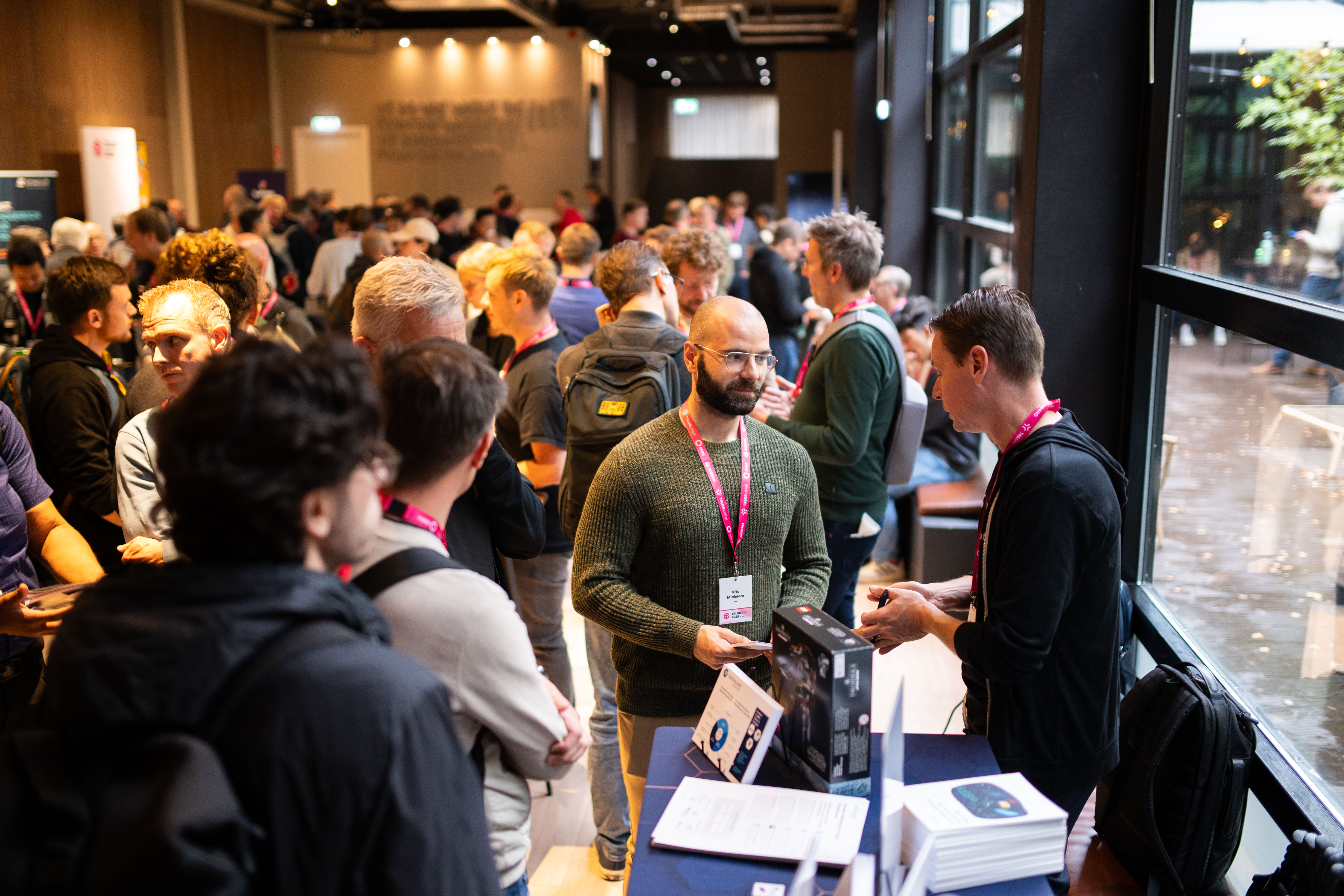Attendees mingling at TalosCon 2025
