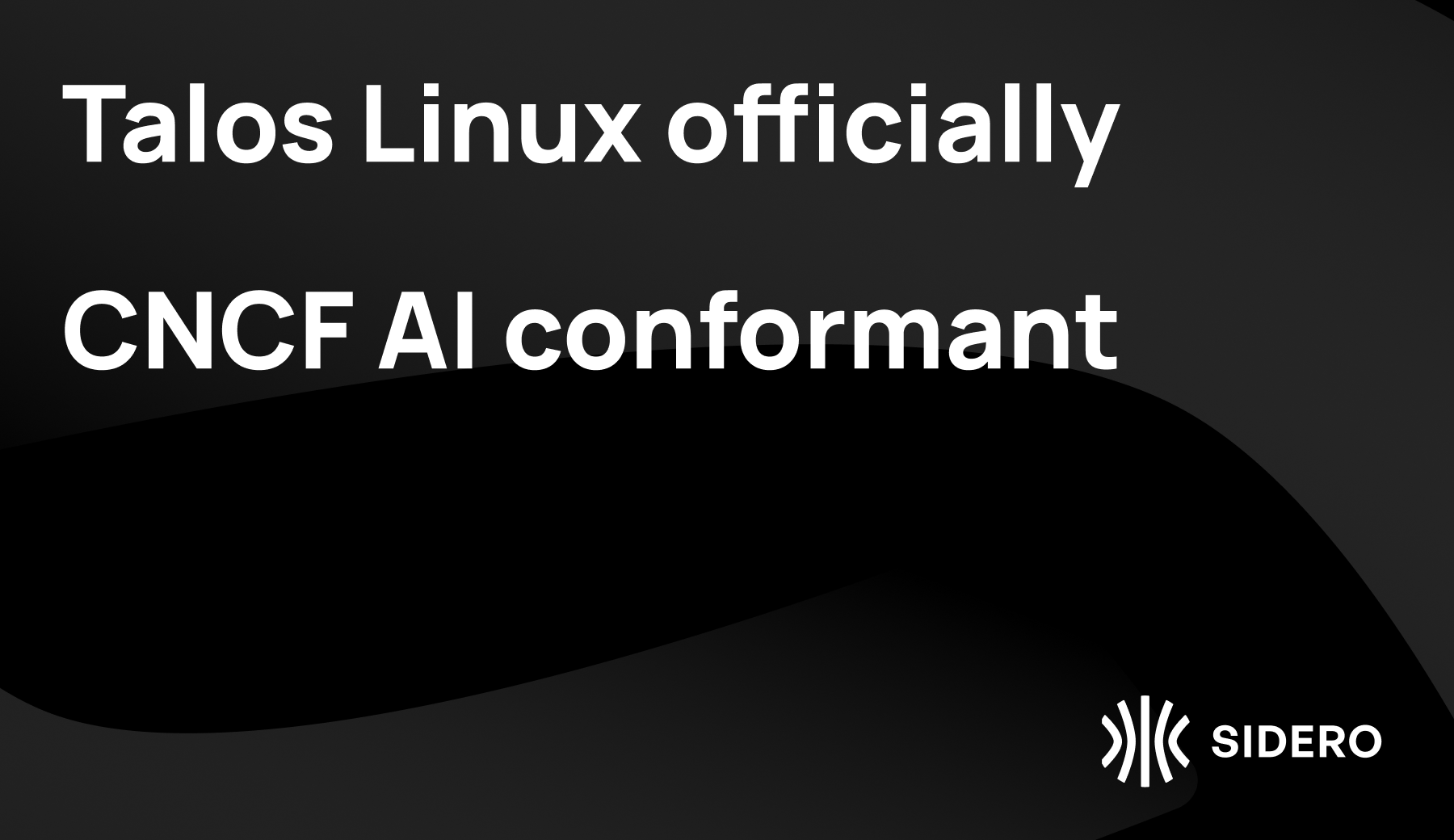 Talos Linux officially CNCF AI conformant