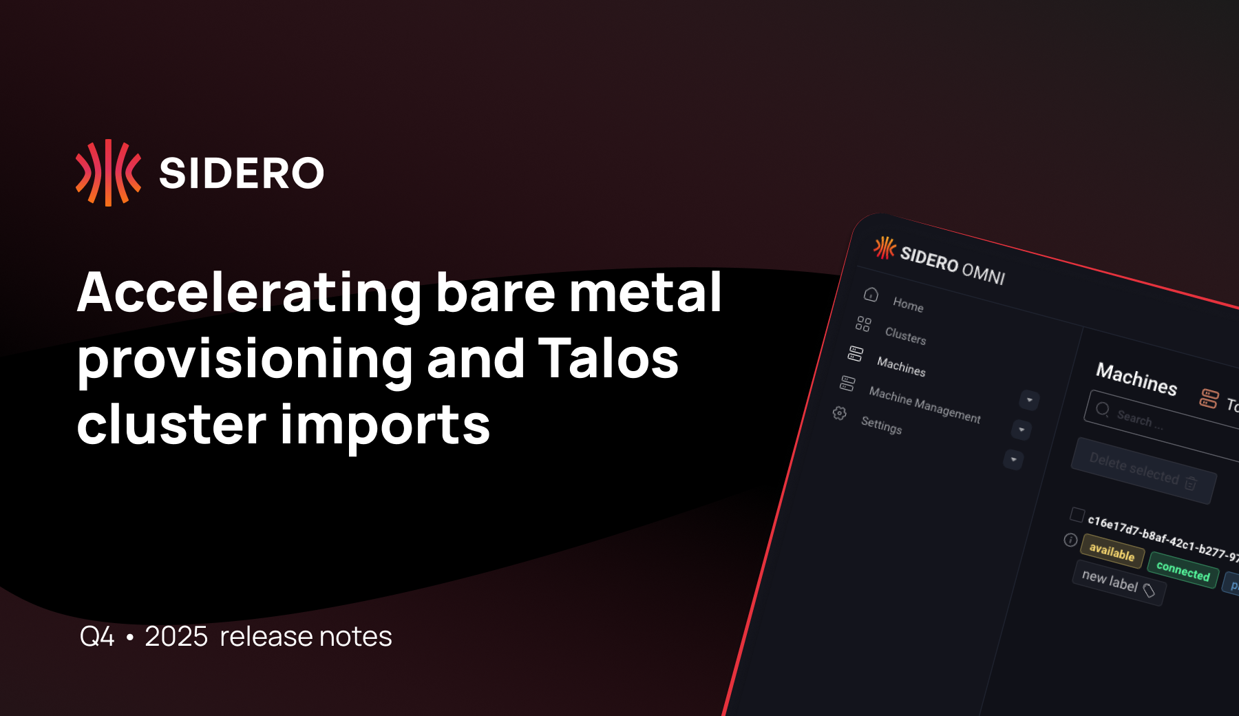 From staged networking to cluster imports: What’s new in Q4 2025
